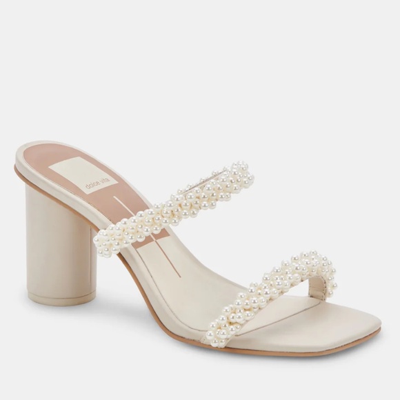 Dolce Vita Noel Heels Vanilla Pearls - Picture 3 of 12